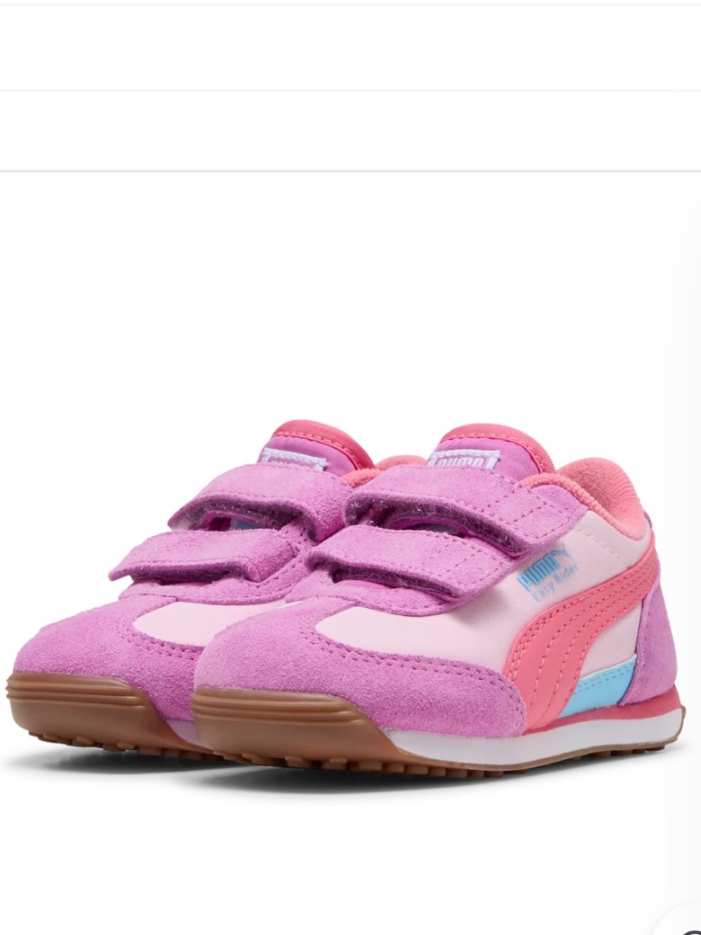 Puma Easy Rider Walker Pink Baby Cushioned Toddler Sneakers 8C Velcro Shoe 8 24